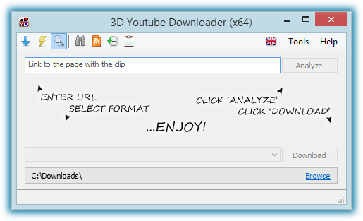 3D Youtube Downloader 1.20.1 + Batch 2.12.17 instal